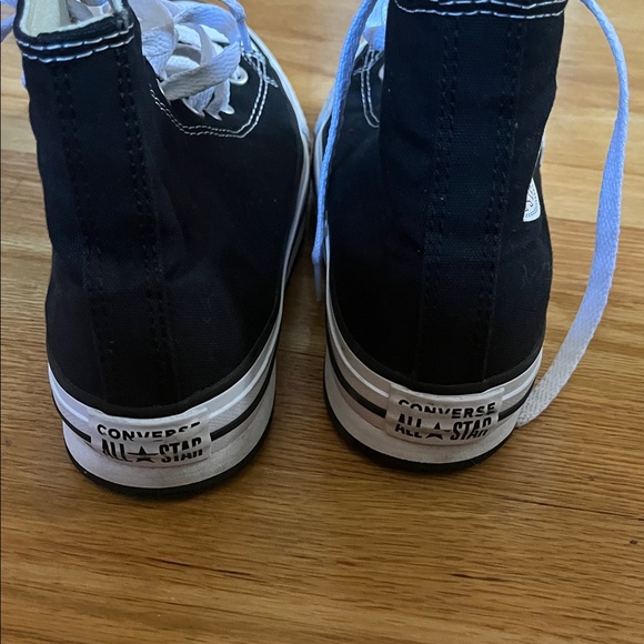 Converae Black and White Kids High-Top Sneakers - Picture 5 of 5